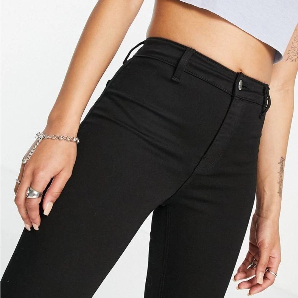 Topshop Black Joni Jeans